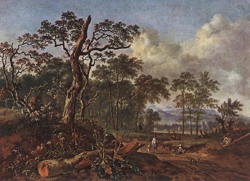 WYNANTS, Jan Road beside the Forest w France oil painting art